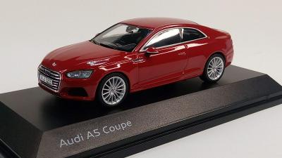 Audi A5 Coupé Tango Red - Audi collection 1/43 (M7-d4)
