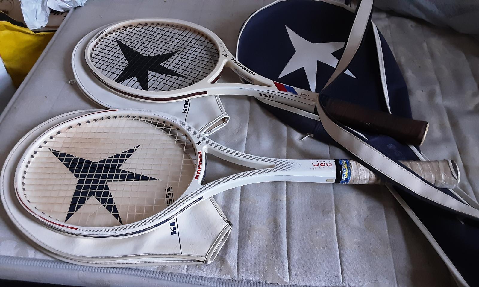 2x tenisová raketa Kneissl White Star Pro, Ivan Lendl. - Vybavenie na tenis, squash, bedminton