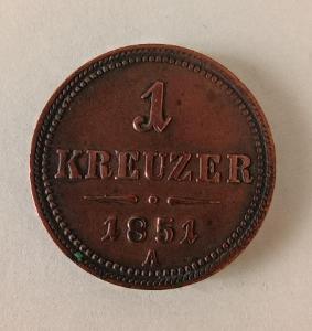RAKOUSKO - 1 KREUZER 1851 A