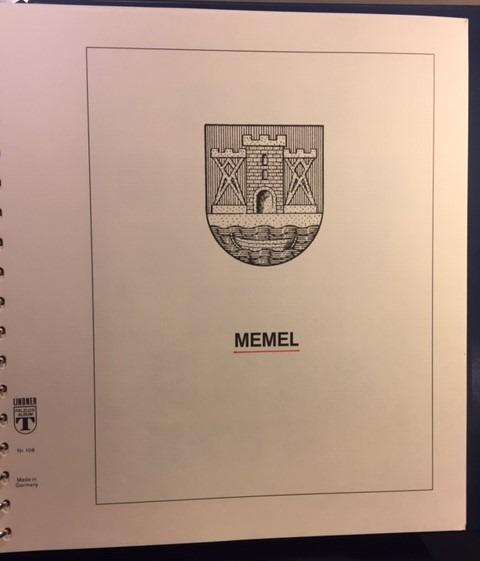 15 ks-zasklené  listy MEMEL/Klapeida Lindner + Mi 1-17* více v popisu - Sběratelství