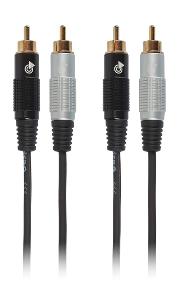 Bespeco EA2R300 -- 3 m 2xRCA/2xRCA -- Propojovací cinch kabel -- Nový