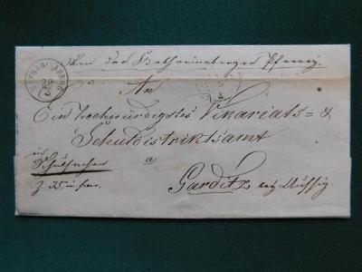 1856 - Rakousko -  Obal skládaného dopisu - Katharinaberg - Hora Svaté