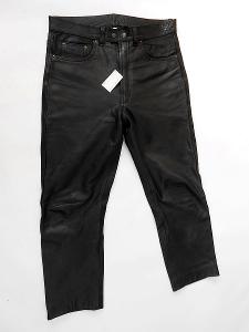 Kožené kalhoty MODEKA- vel. 34, pas: 88 cm 