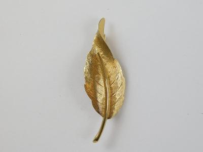 Brož ze žlutého kovu - velikost 62 x 22 mm