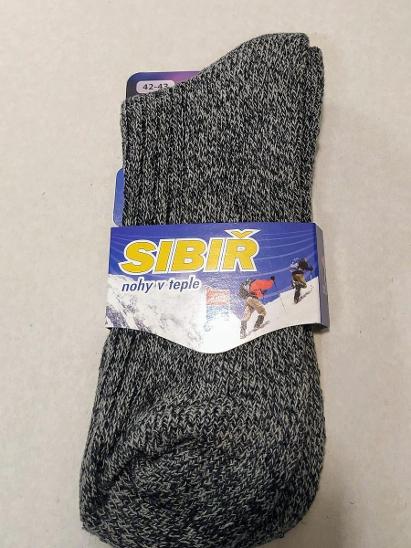 1213 Zimní ponožky Sibiř-TM. melír, NOVIA - Oblečení, obuv a doplňky