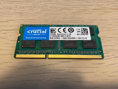 Crucial 8 GB SO-DIMM DDR3L 1866 MHz (PC3L-14900S)