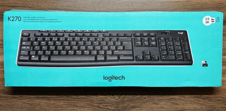 Bezdrátová klávesnice Logitech K270 - CZ/SK - Vstupní zařízení k PC