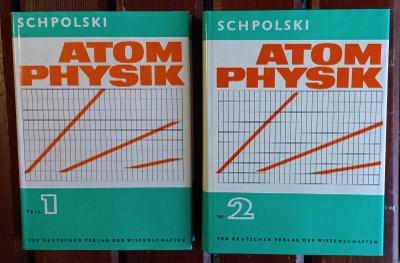 Kniha Atom Physik 1. a 2. díl - Schpolski - 1979