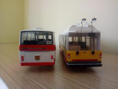 Modely 1:43 autobus trolejbus