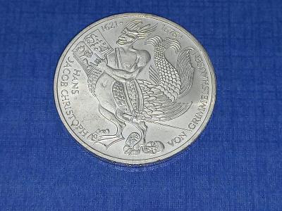 5 DM -r.1976, Německá Marka Grimmelshausen -  Stříbrná mince 
