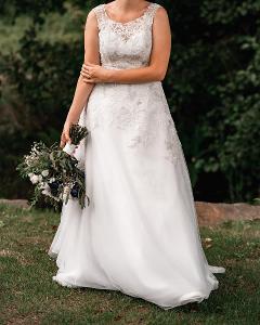 Svatební šaty OPHELIA bílé, vel. 38-40