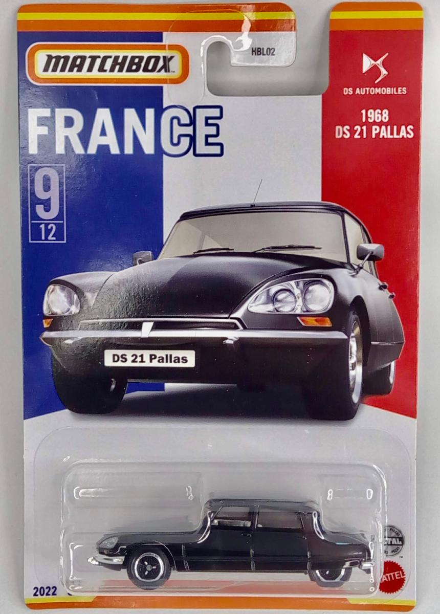 1968 DS 21 Pallas  - Matchbox France  2022 9/12 (MB8-x) - Angličáky (1:64 a menšie)