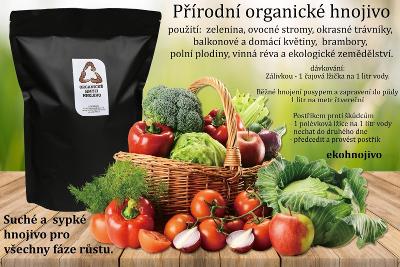 Přírodní organické  hnojivo 1 Litr -  ekohnojivo - suché a sypké 