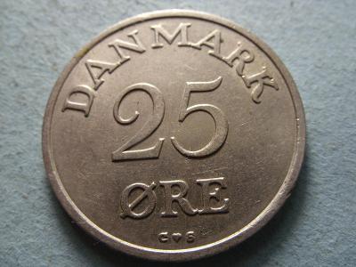 Dánsko - 25 Ore  z roku 1957