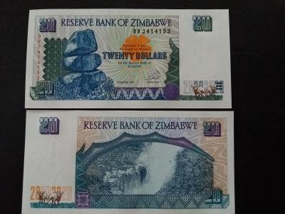 20 DOLLARS - ZIMBABWE 1997 - Afrika - UNC !!!.