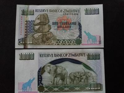 1 000 DOLLARS - ZIMBABWE 2003 - Afrika - UNC !!!.