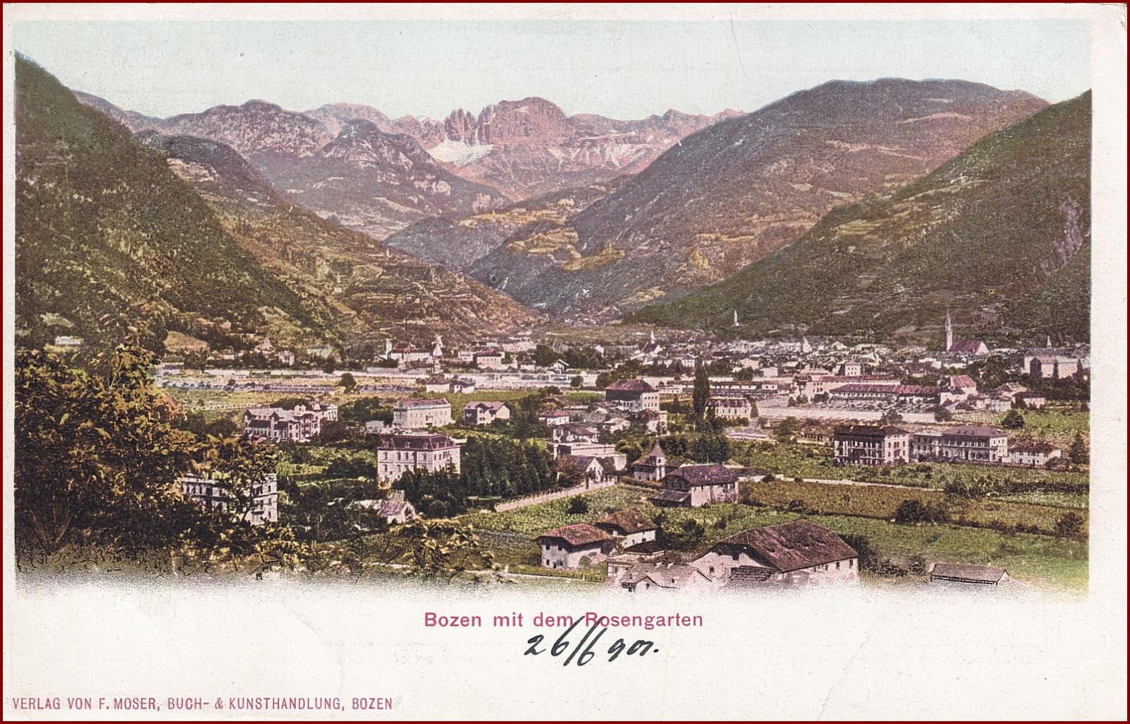 Gries (Bolzano) * mesto, hory, Südtirol, Alpy * Taliansko * Z1255 - Pohľadnice