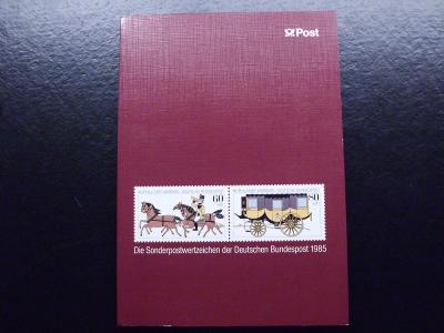 Německo BRD/Berlín ročníkové ** album 1985, vč. černotisku, luxus stav