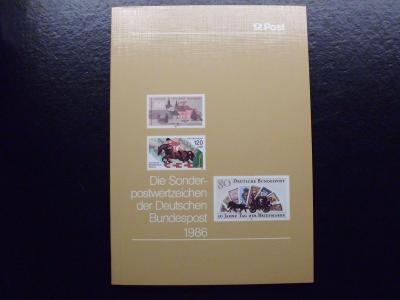 Německo BRD/Berlín ročníkové ** album 1986, vč. černotisku, luxus stav