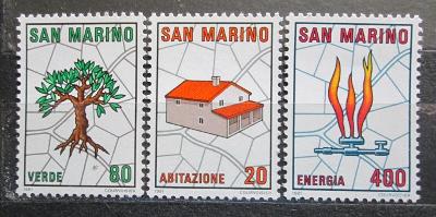 San Marino 1981 Plánování měst Mi# 1237-39 1629
