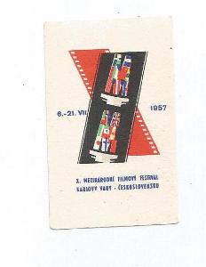 K.č. NZN III-12a I. mezinár. film. festival Karl. Vary 1957