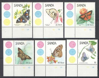 ** SAMOA série motýli 1986 rohová