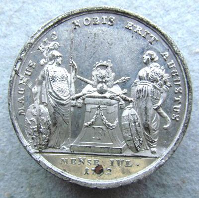 Medaile 1792 - Na císařskou korunovaci ve Frankfurtu  