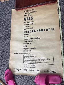 Plakát Koncert smíšeného sboru VUS - Europa cantat