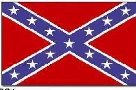 Konfederační vlajka praporek USA - nylon 36 x 47cm