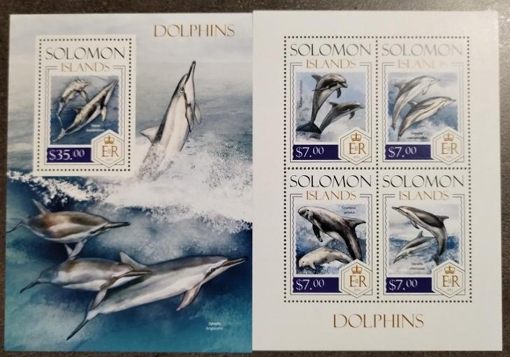 Šalamounovy ostrovy 2013 21,5€ Delfíni a mořské ryby - Filatelie