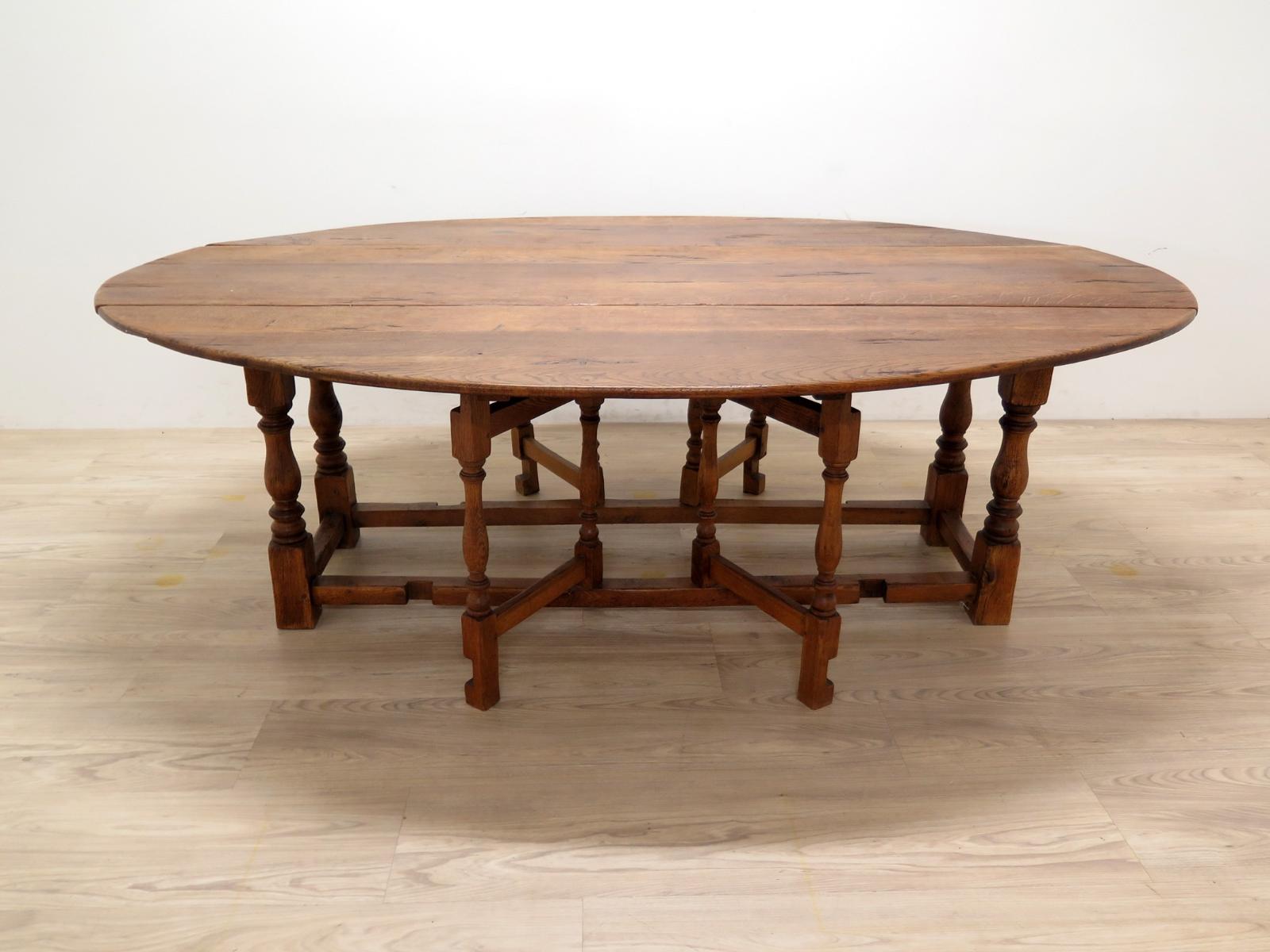 Anglický rozkladací jedálenský stôl - originál pôvodný stav-rok cca 1890 - Starožitnosti
