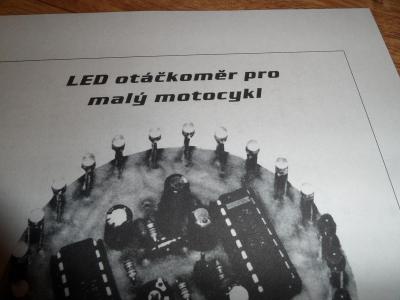 LED otáčkoměr pro malý motocykl