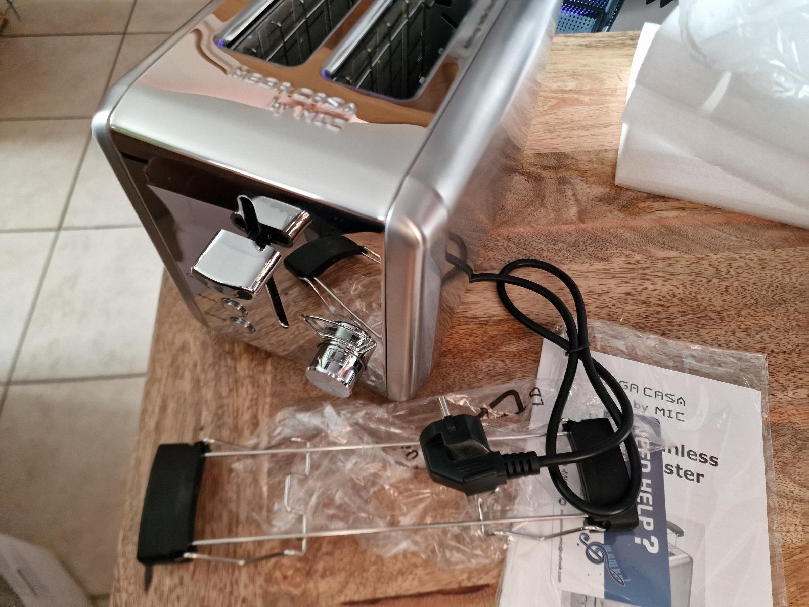 Topinkovač Nerezový 2-plátkový toustovač - Malé elektrospotřebiče