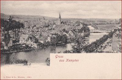 Kempten * řeka, část města, Bavorsko * Německo * Z2045