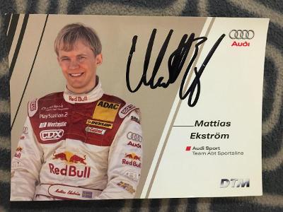 Autogram, Mattias Ekström, víťaz DTM , Rallye, majster sveta 2016
