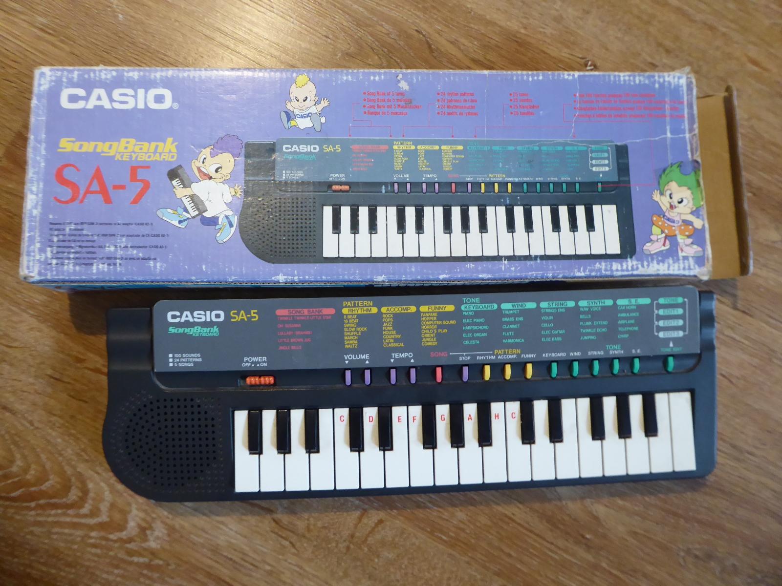 Detský klavír klavír piano nefunkčný Casio SA-5 - Deti
