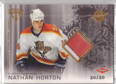 Nathan Horton Titanium 03-04  Rookie Patch  20/20