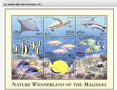 Maledivy,1999,vodný svet