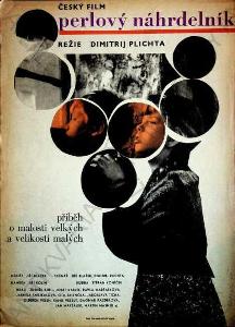 Perlový náhrdelník Libor Fára film plakát A3 1965