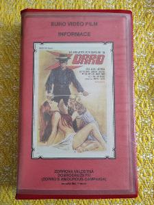VHS Zorrova milostná dobrodružství (EVI) rychlodabing 