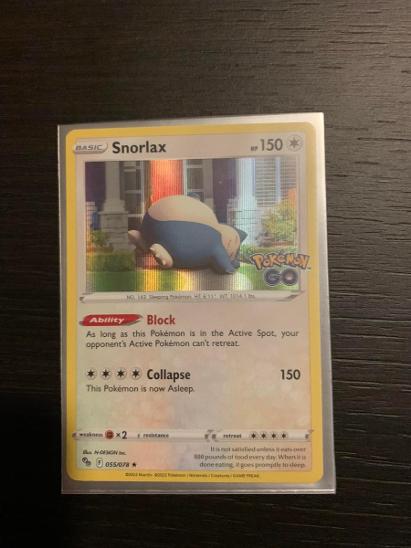 Pokemon Go Karta Snorlax Holo Aukro