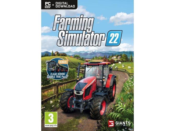 Farming Simulátor 22 + DLC CLAAS XERION PC digitální klíč - Hry