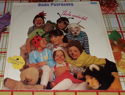 LP - Dáda Patrasová - Škola zvířátek (1991) (červený vinyl) Perf.stav!