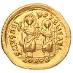 Zlatý Solidus | Řím | Theodosius II. | 402 - 450 n.l. - Numismatika