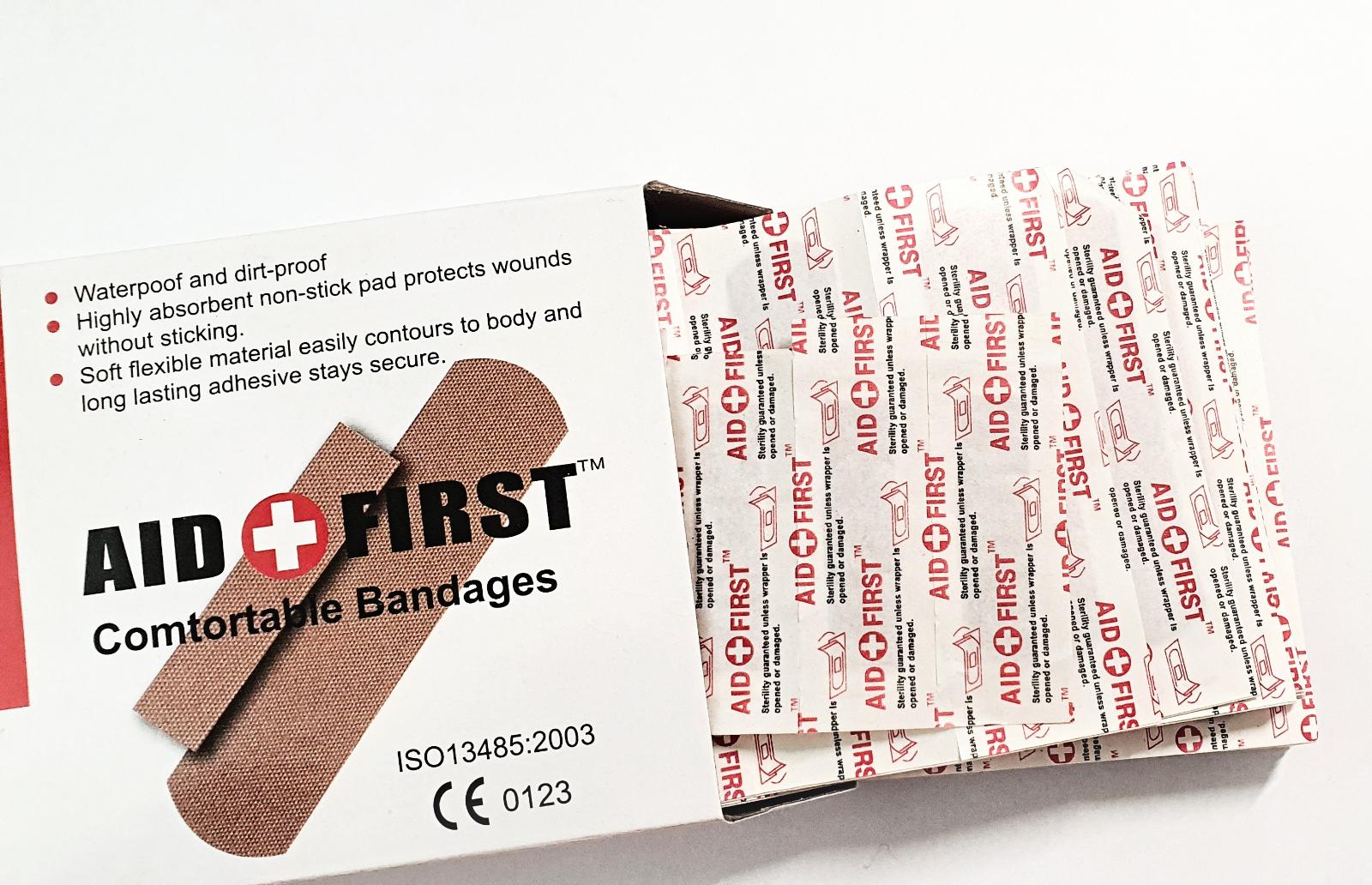 AID First odolná náplast s polštářkem 100+4 ks - Lekáreň a zdravie