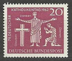 Německo BRD čisté, rok 1962, Mi. 381