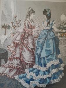 Kolorovaná rytina z roku 1875 