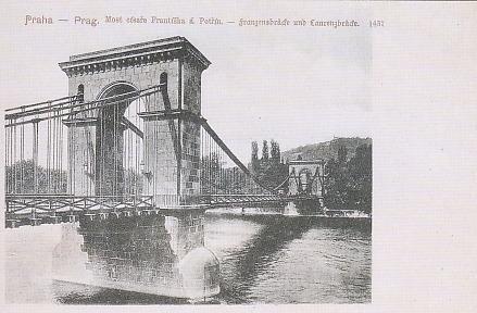 Praha, most císaře Františka, reprint