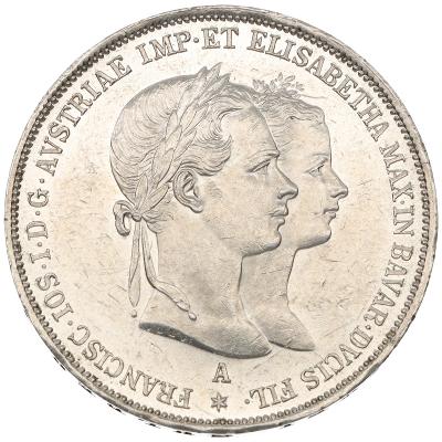 Svatební Tolar ( 2 Zlatník) 1854 | František Josef I. | (1848 - 1916)