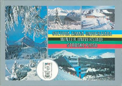 26A575 Světová zimní univerziáda Tatry 1987, příležitostné razítko